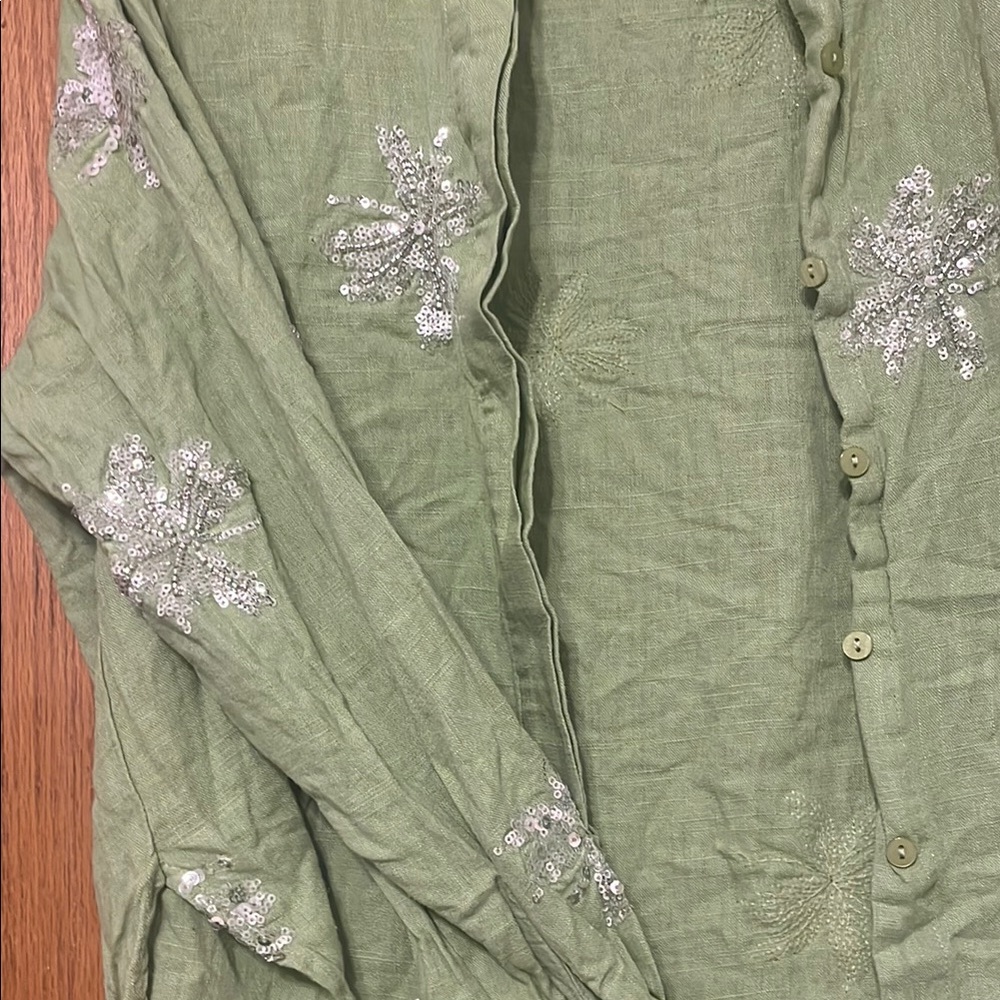Reserved Green Floral Women's Swim Coverup Set - Picture 6 of 14